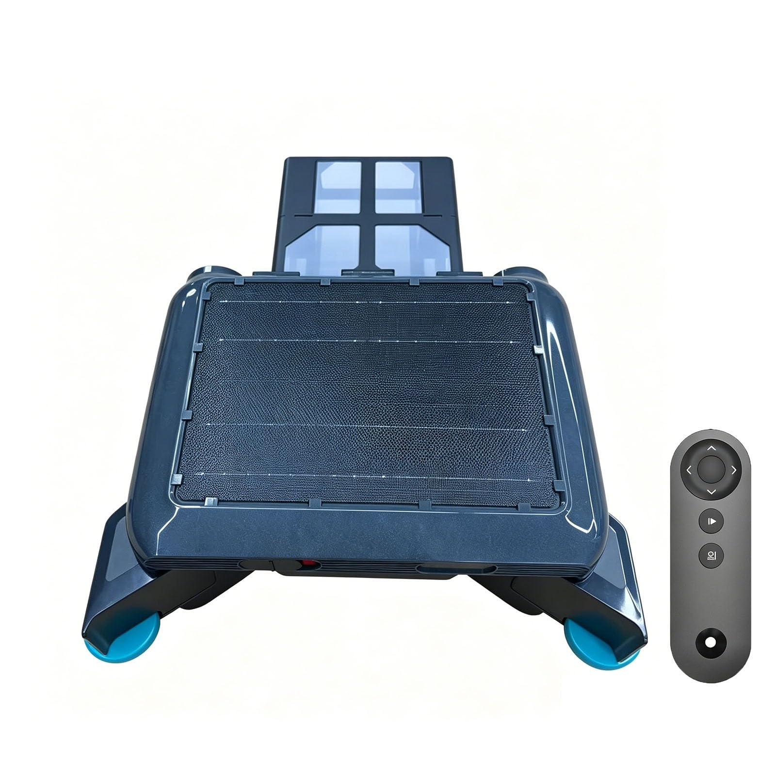 Robot pulitore per piscine, ad energia solare, con durata di oltre 20 ore, batteria da 5200 mAh, cestello grande da 6 litri, skimmer automatico con telecomando