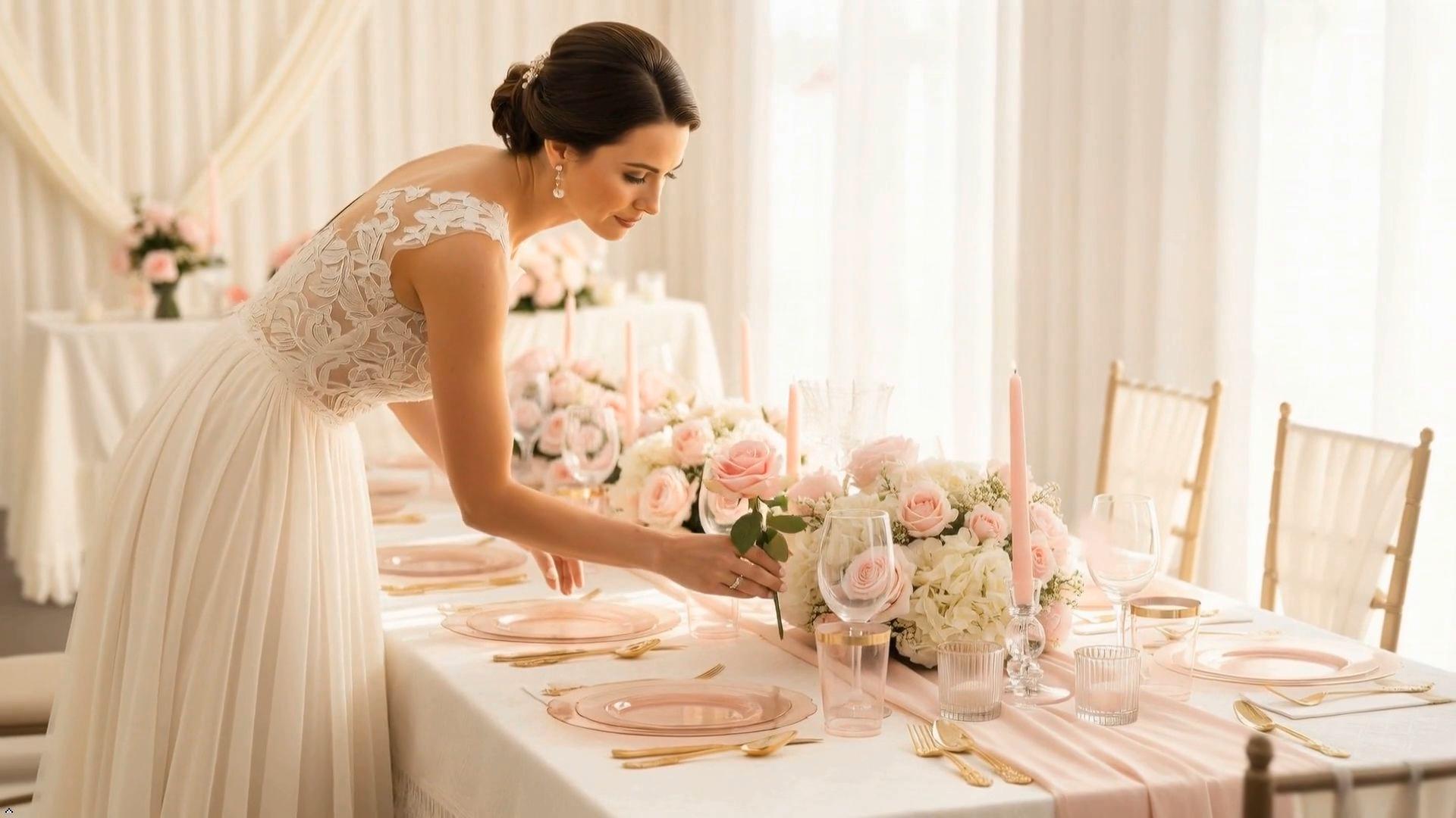 Amazon.com: KIRE 210Pcs Clear Pink Plastic Plates with Gold Rim -  Disposable Pink Plates for Party - 30 for Dinner 30 for Dessert 90  Silverware 30 Napkins 30Cups for Upscale Wedding/Party/Baby Shower :
