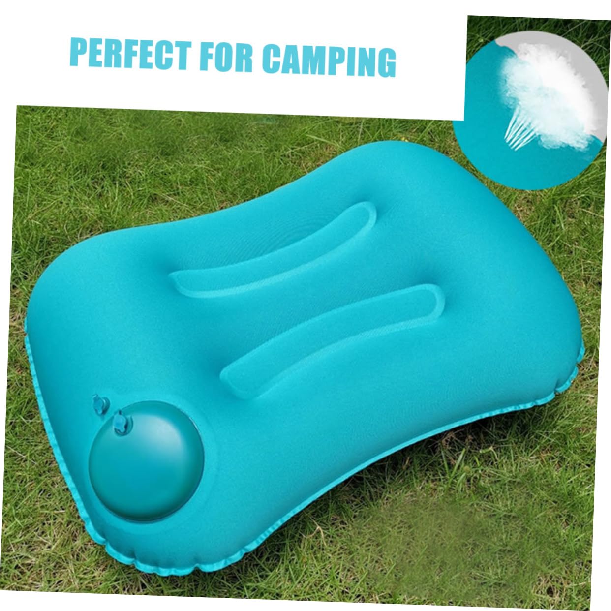 Gogogmee Breathable Inflatable Pillow for Outdoor Portable Pillow Ergonomic Design for Travel
