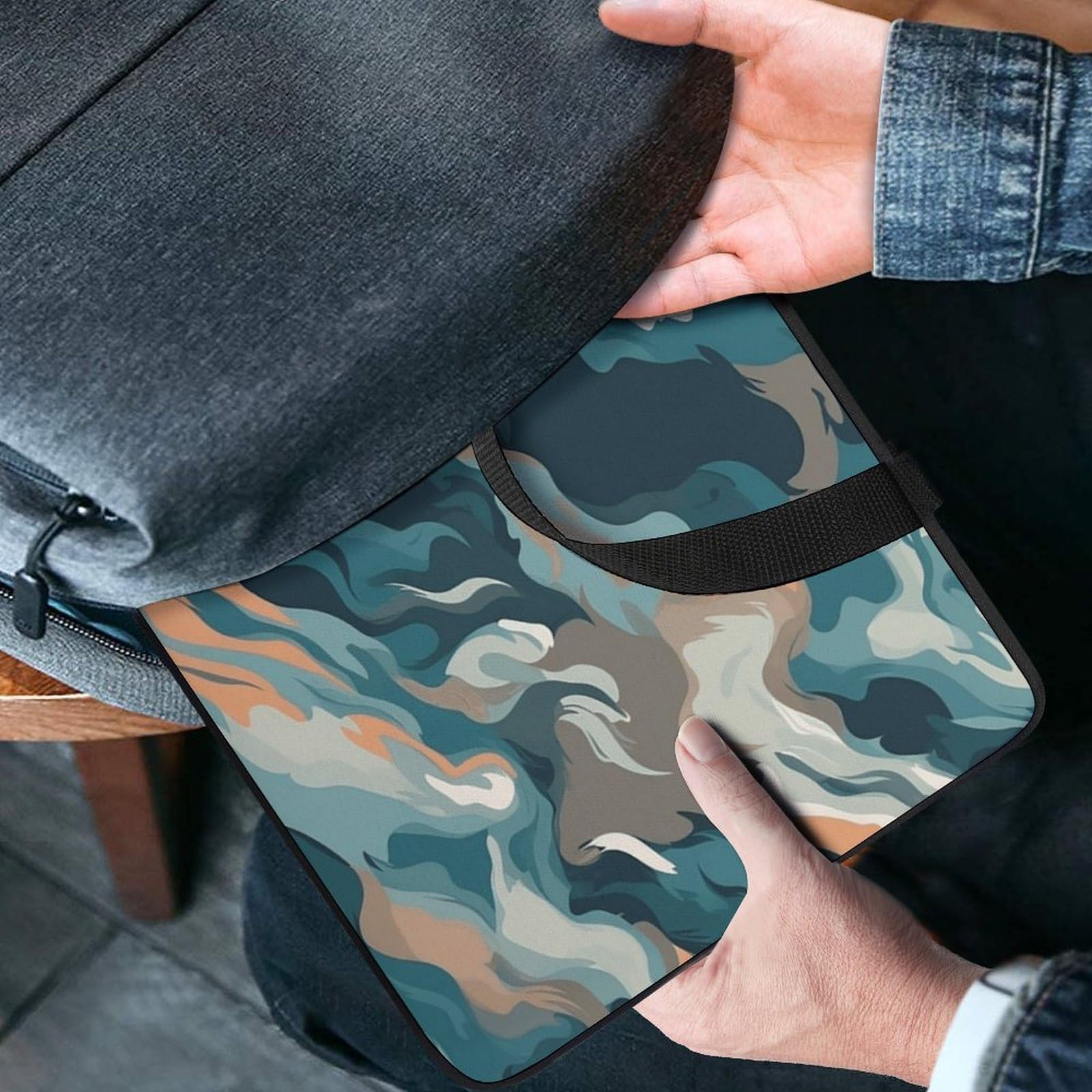 Custodia per computer portatile da 13", ultra sottile, leggera e impermeabile, in neoprene resistente, con tracolla, colore: blu