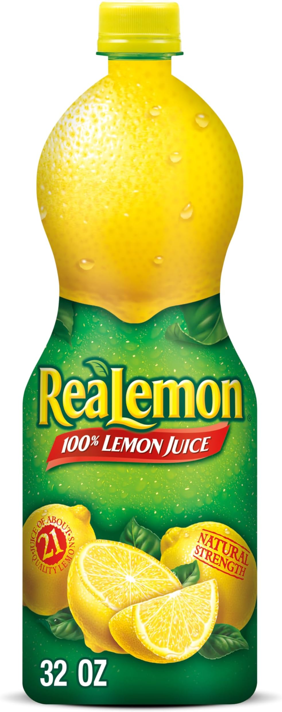 Realemon, 100% Lemon Juice, 32 Fl Oz Bottle