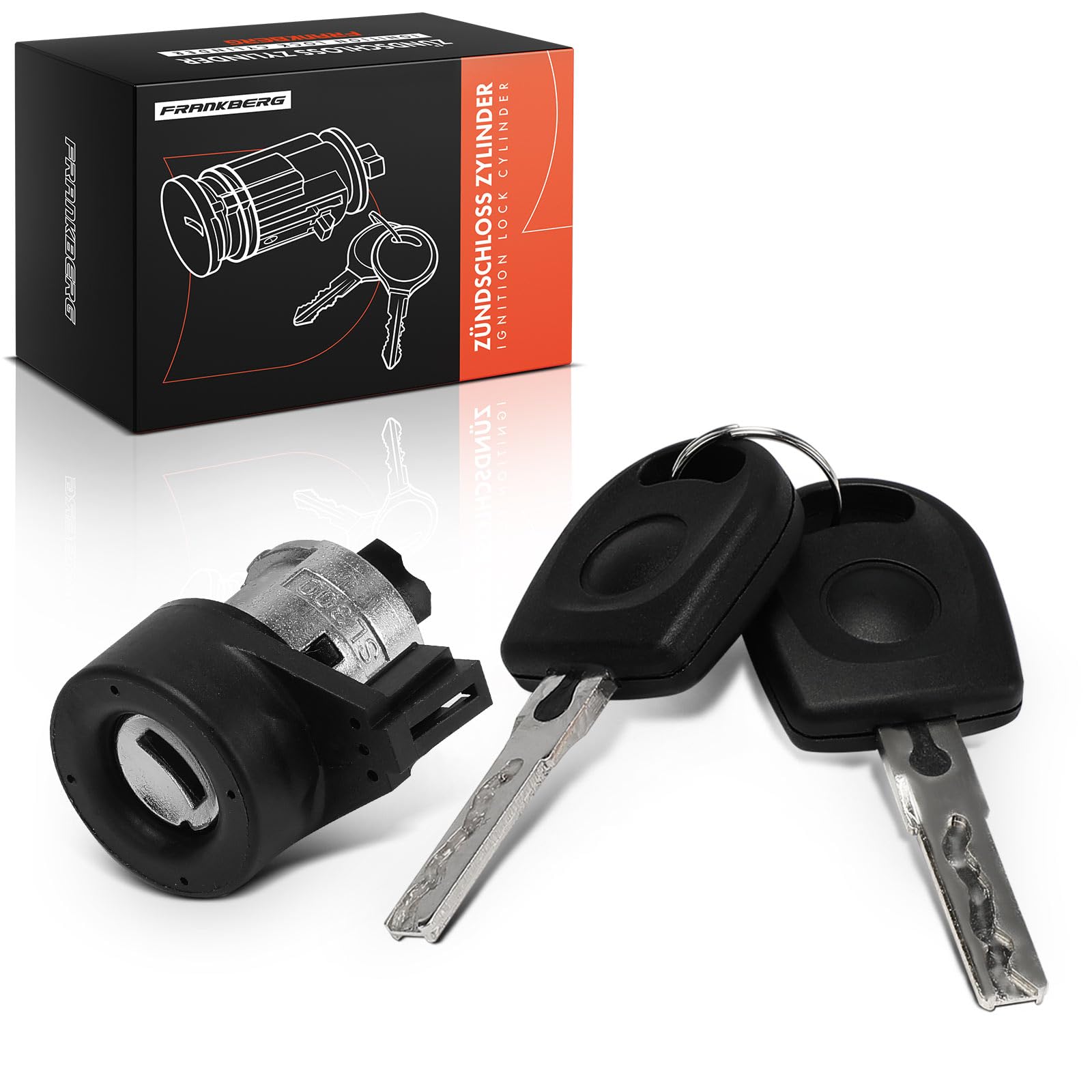 Frankberg Serratura di accensione Interruttore di accensione 2-Poli Compatibile con A3 8L1 Cordoba 6K1 6K2 B.o.r.a 1J2 New Beetle 1C1 9C1 Polo 6C1 6R1 Replace# 3B0905855G