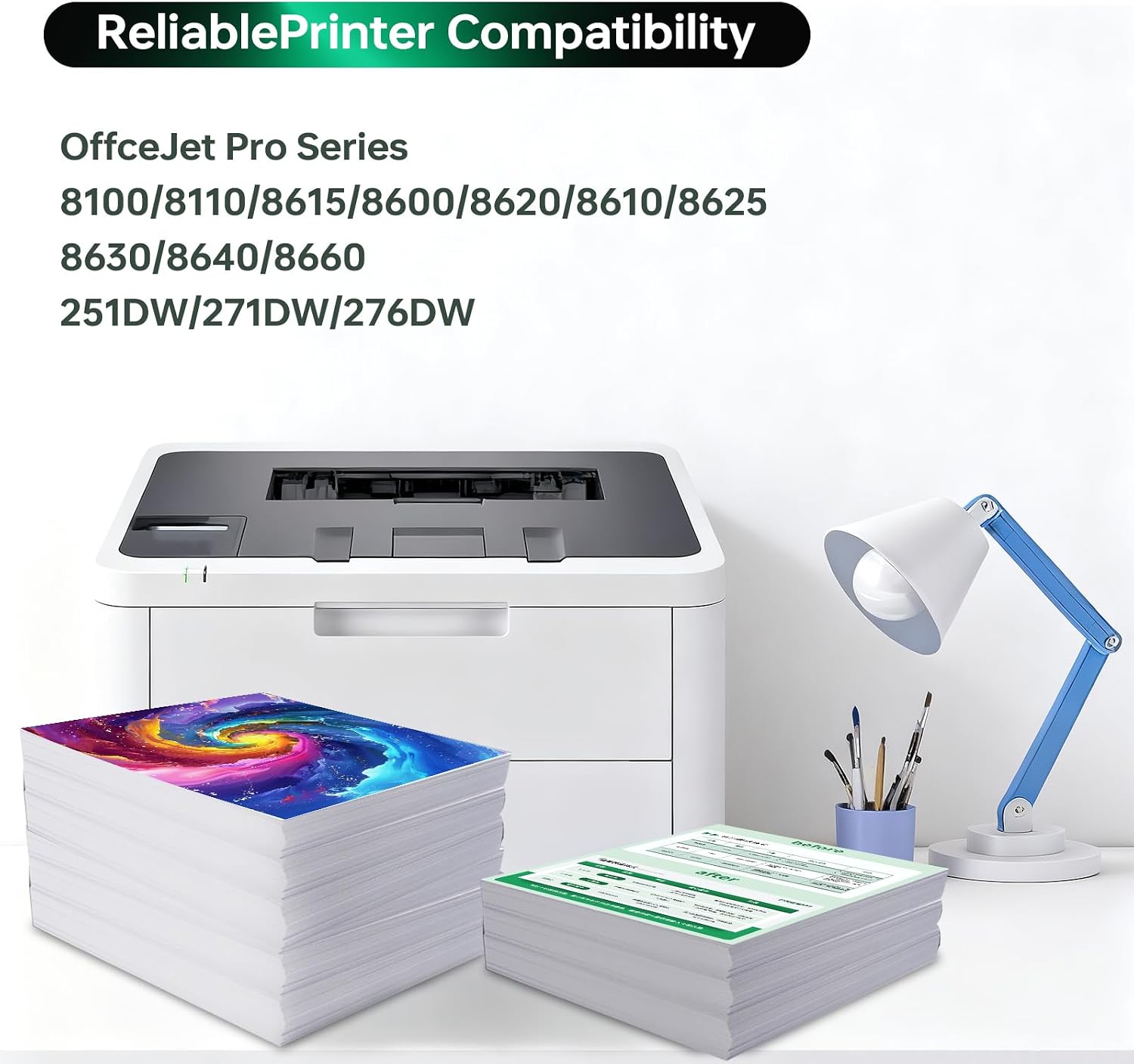 950XL 951XL Combo Ink Cartridges Compatible for HP 950 XL 951 XL Ink Cartridge Replacement for HP OfficeJet Pro 8600 8610 8620 8100 8630 8660 8640 8615 76DW 251DW (4 Black 2 Cyan 2 Magenta 2 Yellow)
