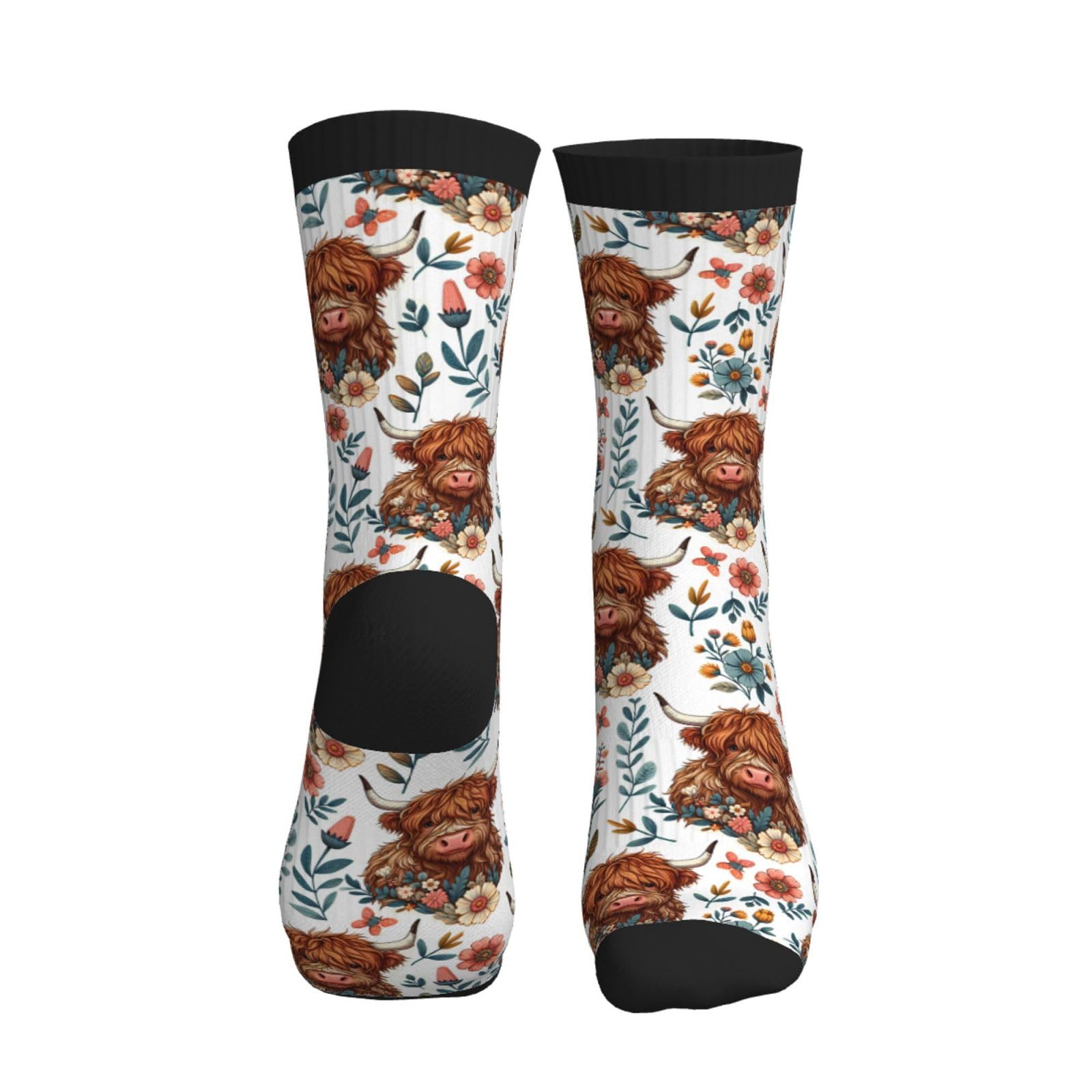 Calcetines de media pantorrilla, informales, divertidos, para mujeres, hombres, adolescentes, regalo (impresión 3D)