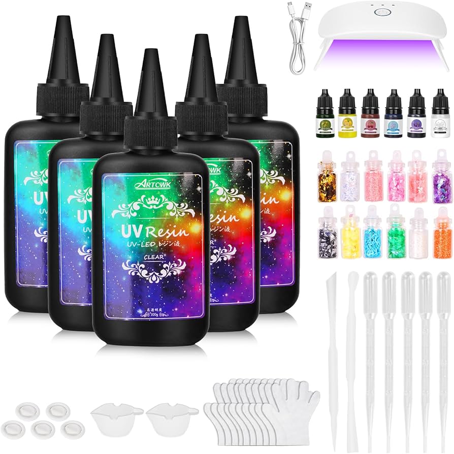 Amazon | ArtCWK レジン セット レジン スターターキット, UV レジン液