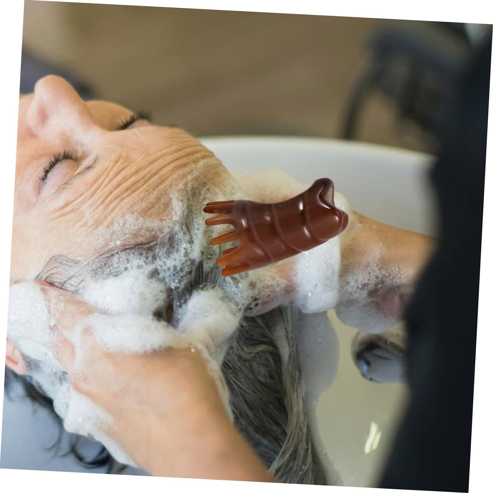FRCOLOR 3piezas Cepillo De Masaje Para Cabelludo Creativo Herramienta De Masaje Para Cabello Cepillo De Exfoliación y Limpieza Reutilizable y Duradero Diseño Ergonómico y Ligero