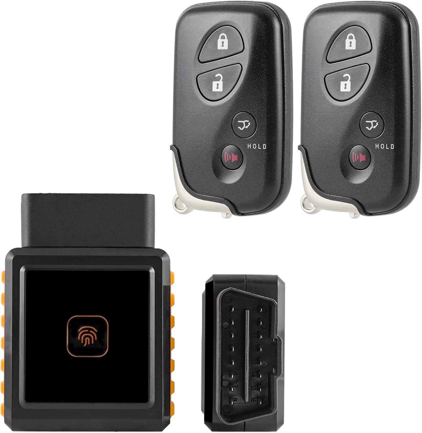 2Pcs DIY Smart Key Fob Replacement Kit for 2010-2015 Lexus RX350 RX450h GX460 08-13 Lexus LX570 11-16 Lexus CT200h Keyless Entry Remote Control 271451-5290 GNE