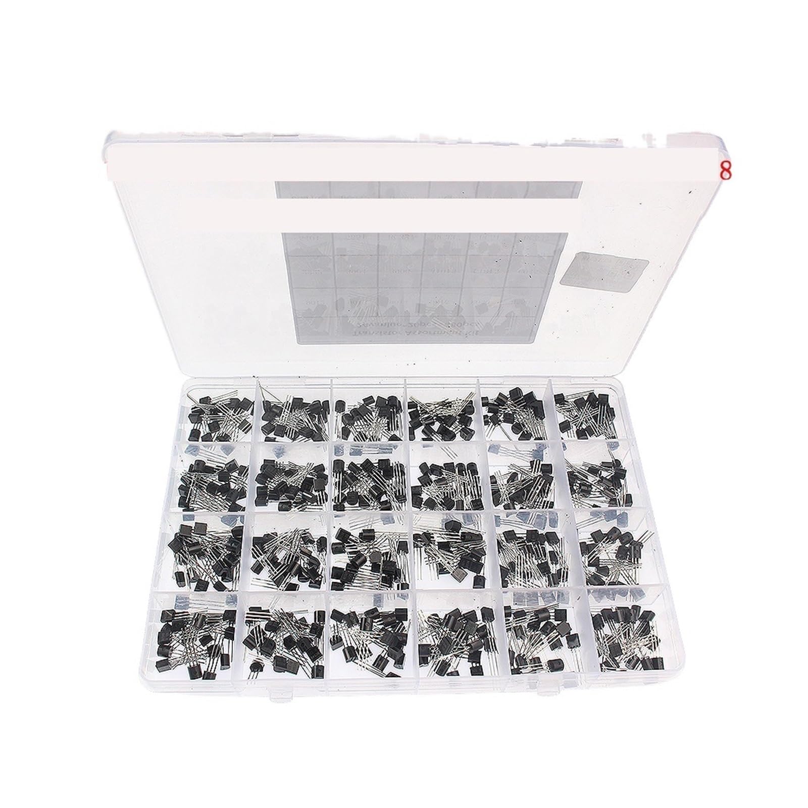 200-900 TEILE/SCHACHTEL TO-92 Transistor Sortiment Set BC547 BC327 BC337 2N2222 3904 3906 C945 PNP/NPN Transistoren DIY Elektronik Kit(24Values-480pcs)