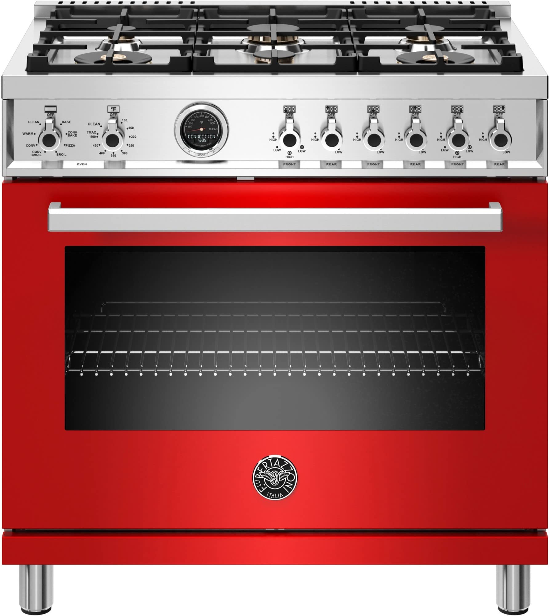 Bertazzoni PROF366DFSROT Professional Series Dual Fuel Range