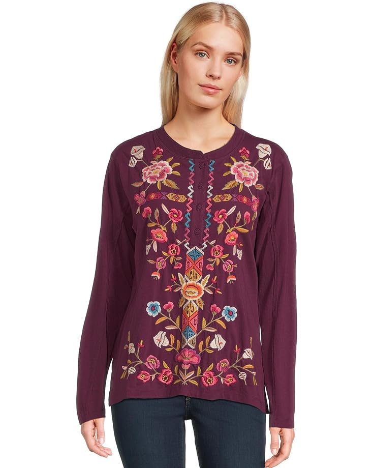 Johnny Was Raw Seam Henley- Anaya - Main View