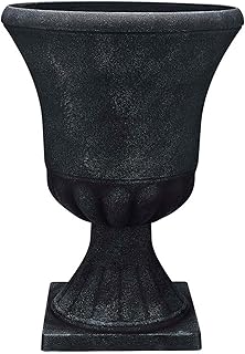 Southern Patio Winston 16 Inch x 21 Inch Urn Plastic Decorative Outdoor ...