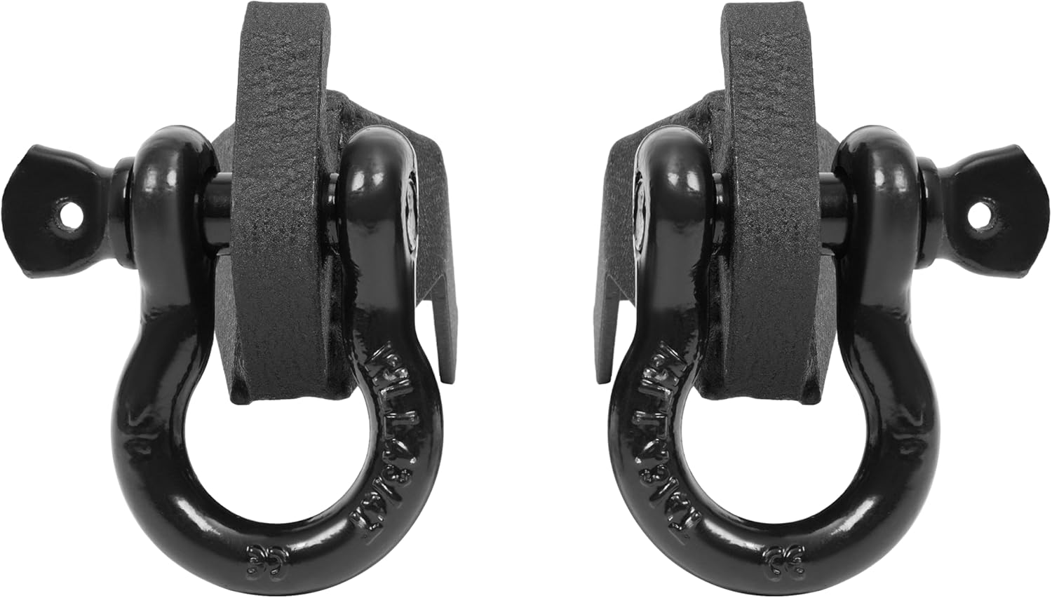 Front Tow Hook Mount Bracket & D-Ring Compatible with Ford F150 F-150 2009-2023 W/ 3/4 in D-Ring Shackles Steel