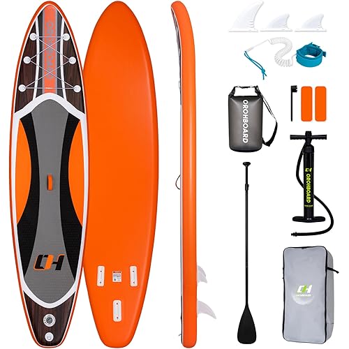 Inflatable Paddle Board 11'6/10'6 Paddle Board - All-Around SUP Board for Adults & Beginners, Stand Up Paddle Board with Complete Accessory Kit for Lake, River, Ocean