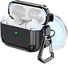 RFUNGUANGO for AirPods Pro Generation Case Cover with Cleaner Kit,Powerful Drop Protection, Magnetic Lid, for AirPod Gen 2 Charging Case 202320222019,Black