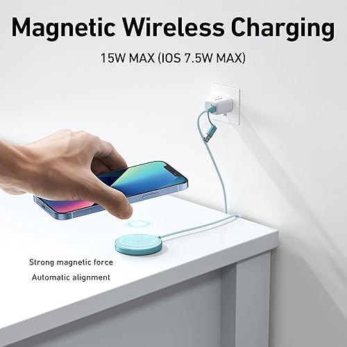 Miniatura 2 de BENFEI Cargador inalámbrico magnético de 15 W compatible con MagSafe Charger/iPhone 16/16 Pro/16 Plus/16 Pro Max/iPhone 15 Pro Max Plus/iPhone 14 13