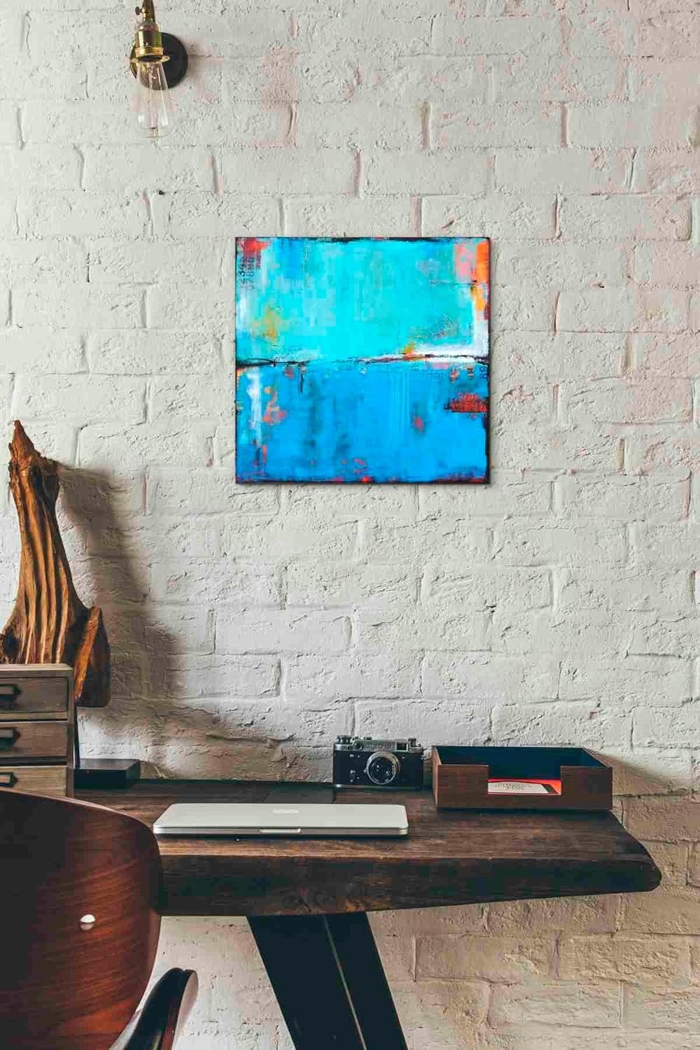 Epic Graffiti 'Matchbox Blues 5' by Erin Ashley Canvas Wall Art, 12"x12"