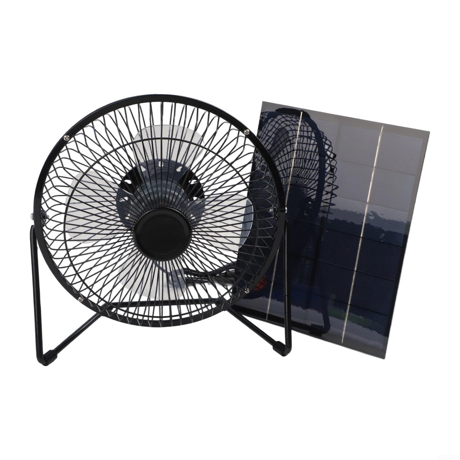 Kit de ventilador de panel solar, 5,2 W 6 V policristalino para ventilador USB de 8 pulgadas para pequeños gallineros, invernaderos, cobertizos y casas de mascotas