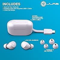 Vista 7 de JLab Go Air Pop+ Auriculares Verdaderamente Inalámbricos, Auriculares Intraaurales, Auriculares Bluetooth, 35H de Tiempo de Reproducción, Lila