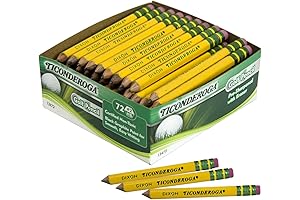 Golfer's Delight: Pre-Sharpened USA Gold Pencils for Precise Strokes