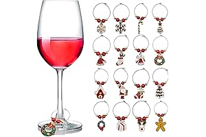 Holiday Wine Glass Charms: Festive Identification for Your Glass