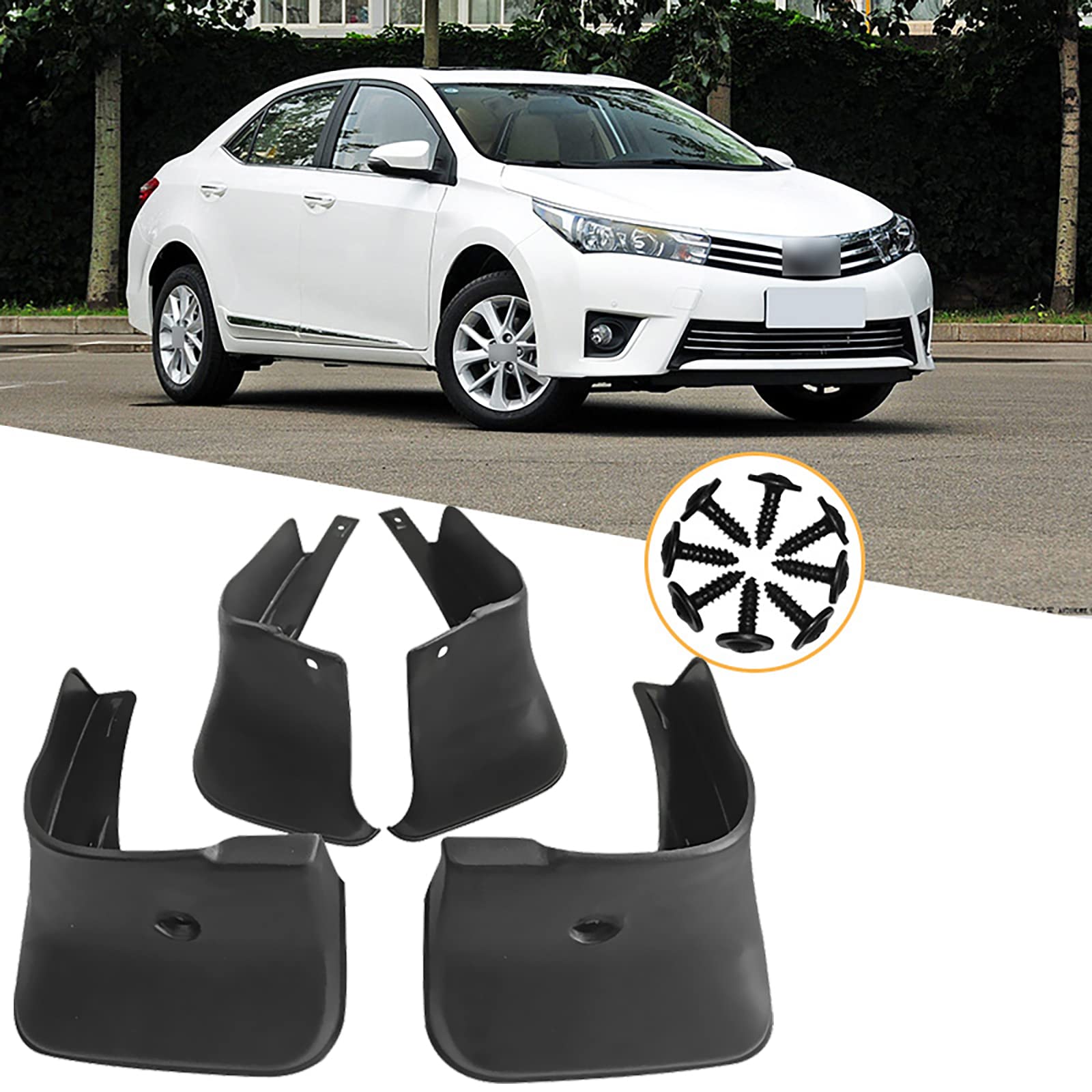 Garde-boue Toyota Corolla AE140 2007-2013 anti-éclaboussures avant arrière JONASC auto styling