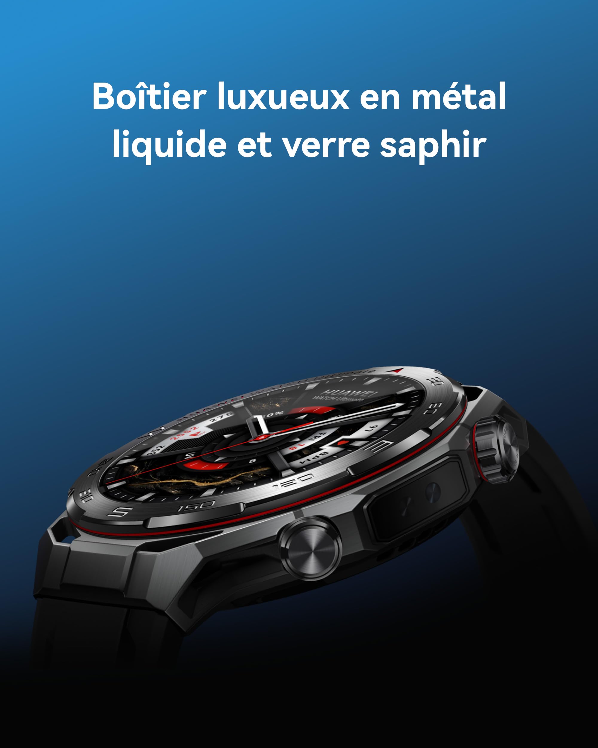 HUAWEI Watch Ultimate 2 Montre connectée, GPS, Noir