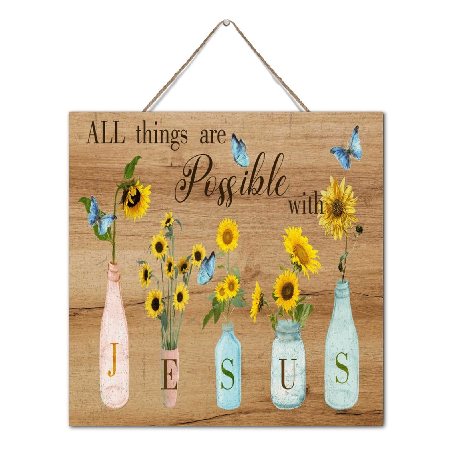 Panneau en bois Jesus inspirant pour illuminer votre décoration murale