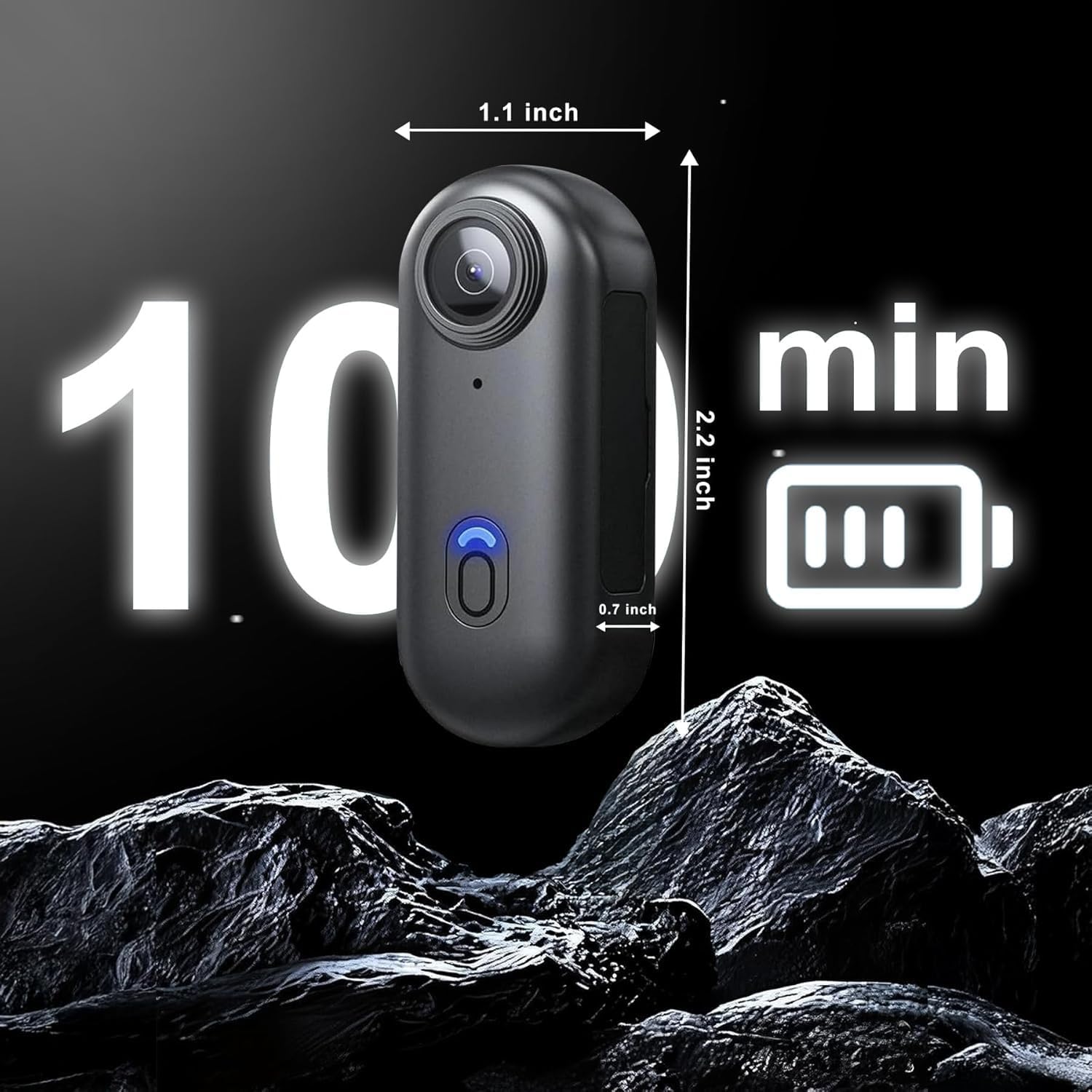 JETO 1080P Mini Body Camera 64GB, Wearable Clip-On Pet POV Camera WiFi | 150° Wide Angle, WiFi App Live View, Waterproof Case 131ft, Magnetic Lanyard, Rotating Clip, 64GB Card for Pet Daily Use