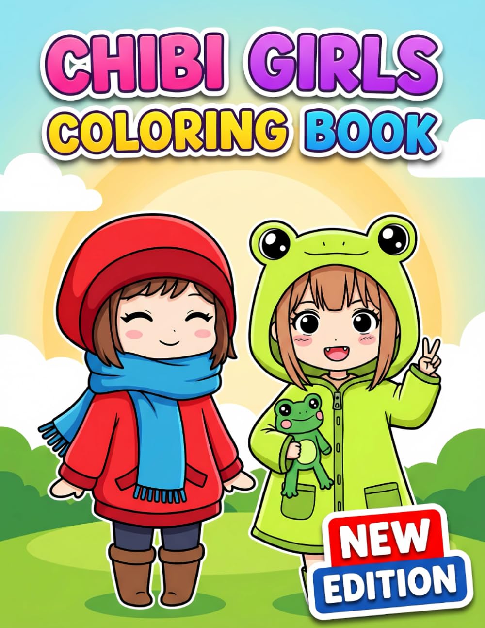 Cute Chibi Girls Coloring Book: A Unique Collection Of Adorable Anime Style Illustrations Perfect For Developing Artistic Skills And Mindfulness In Young Artists