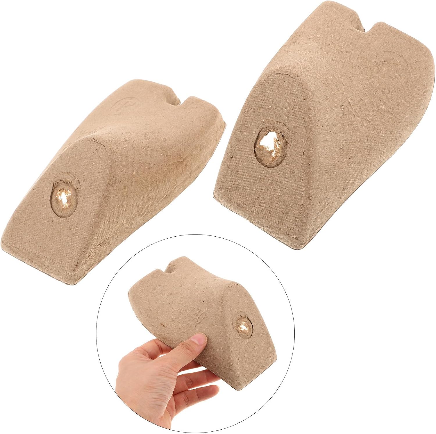 Shoe Inserts Disposable Paper Pulp 10 Pairs Anti-crease Protector for US Size 9-10 for High Heels and Dress Shoes for Office and Travel Use