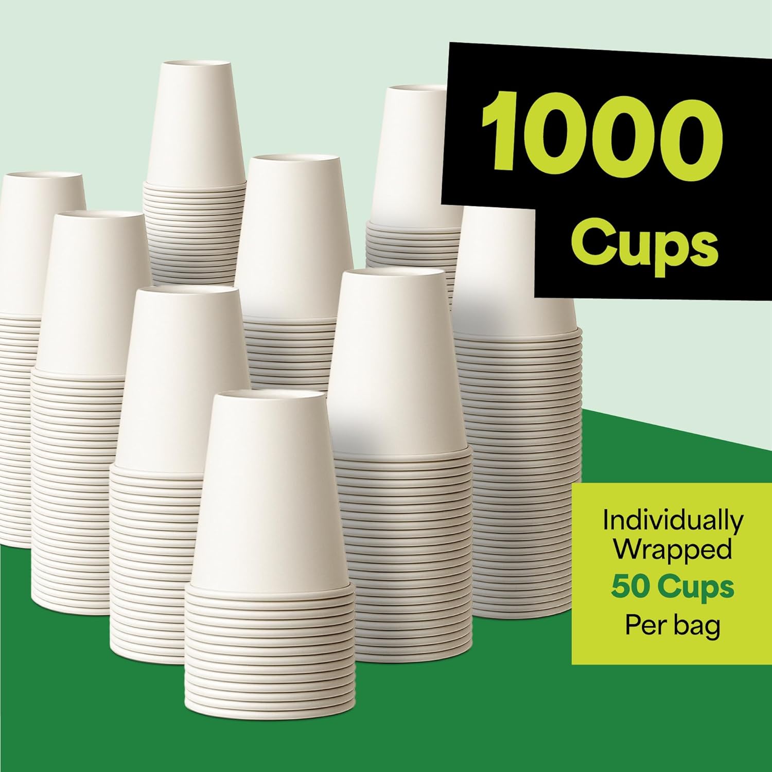 EconoHome 12 oz 1000 Pack Disposable Coffee Paper Cups - Paper Cups for Hot and Cold Drinks, Tea, Water, and Juice - Image 7