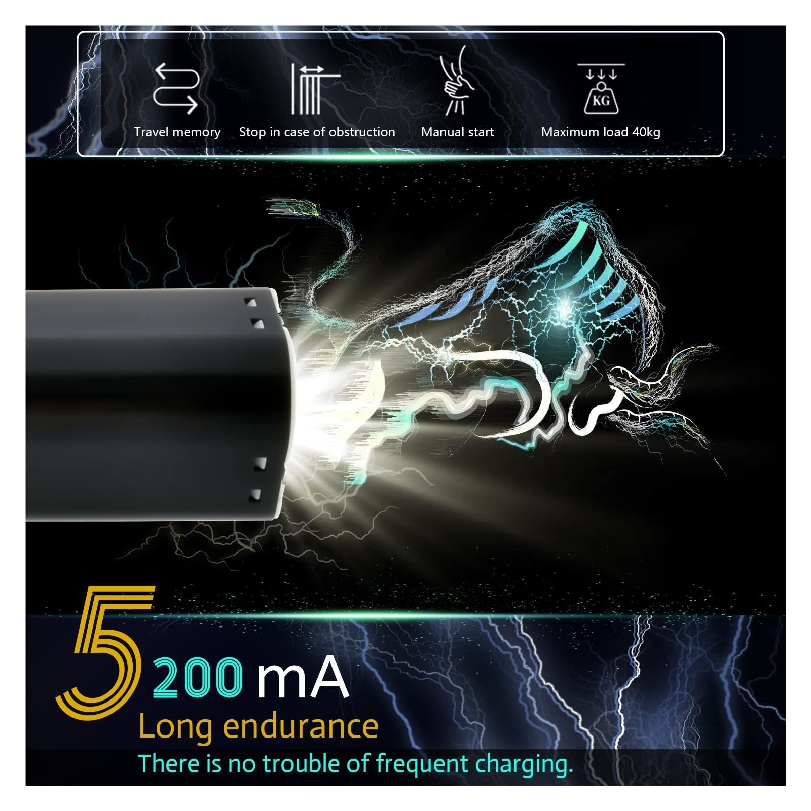 Inteligentna zasłona Wersja baterii 5200mAh Tuya Zigbee Elektryczny inteligentny silnik kurtyny Inteligentna obsługa Sterowanie głosem Asystent Alexa