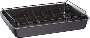 Large Roaster With V-Rack In Display, NULL, Multicolor