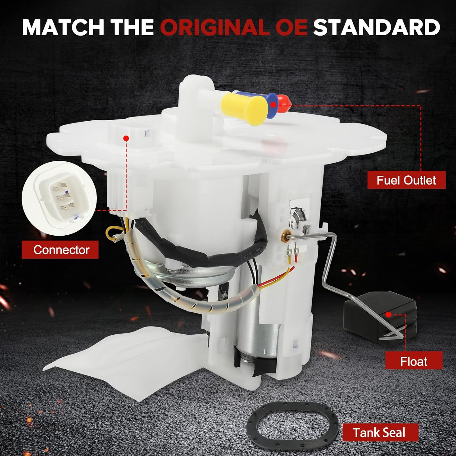 E8596M Electric Fuel Pump Module Assembly Sending Unit Compatible with Subaru Baja 2003, Legacy 2000-2003, Outback 2000-2003, 2.5L H4 Replaces# P76529M FG1350 SP4039M 42021-AE02B