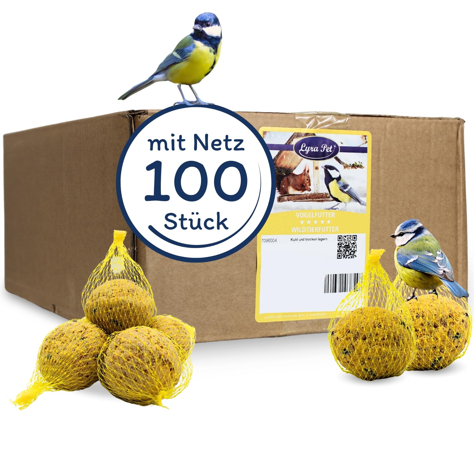 Meisenknödel Ohne Netz 200 MEISENKNÖDEL MIT Insekten Ohne Netz Vogelfutter Fett Streu Wildvogelfutter Ganzjahresfutter