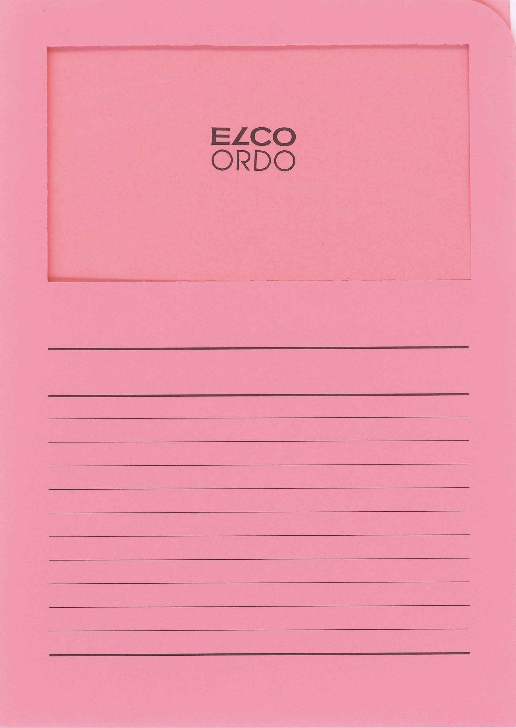 Elco "Ordo Classico" Organisation Folder - Pink (Pack of 10), 73695.51