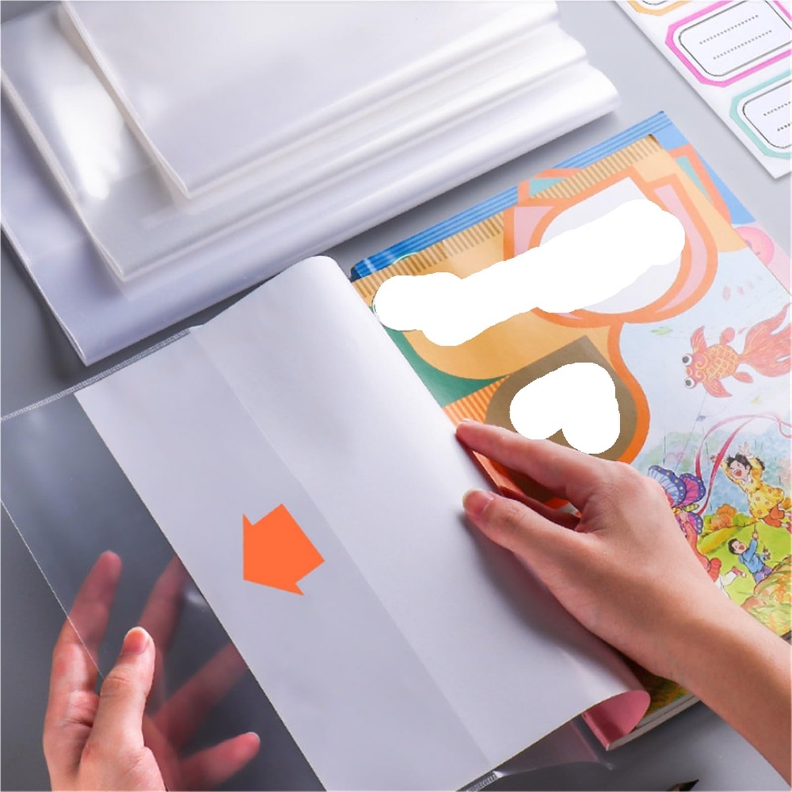 Przezroczysty folder z tworzywa sztucznego, Przezroczysta okładka z PCV do podręczników i zeszytów A4 A5 B5(A4)