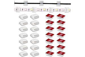 Reluen LED Light Strip Adhesive Cable Clips - 100pcs in Package