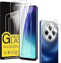 Coiwxmoi [2 + 2 Pieces Tempered Glass for Xiaomi Redmi 14C with Rear Camera Protection, Ultra Resistant Screen Protector, HD Bubble-Free, 9H Hardness Glass, Glass Protector for Redmi 14C, Clear