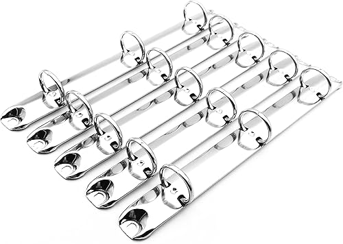 Shuokecrafts 5 piezas A5 - Mecanismo de carpeta de anillos de tamaño jurídico tamaño jurídico, 3 anillos tóricos, capacidad de 0.787 pulgadas, kit
