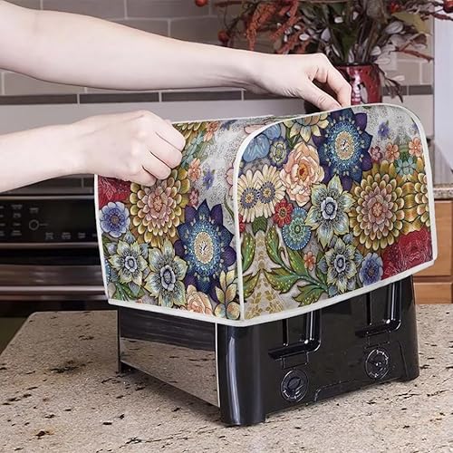 Miniatura 130 de Starry Night Toaster Covers 2 Slice Protectores de huellas dactilares a prueba de polvo y protección contra grasa para electrodomésticos Noche