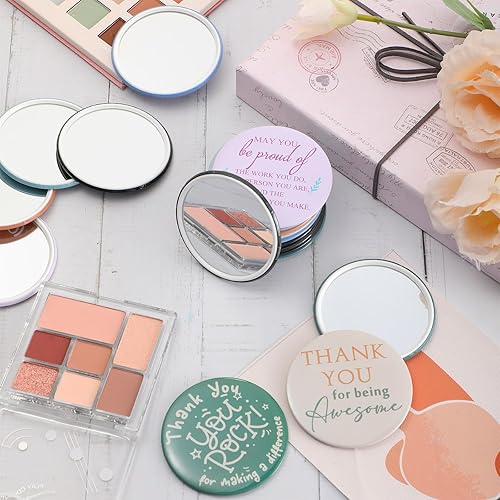 Miniatura 4 de Thyle Regalos de agradecimiento para empleados, espejos compactos inspiradores a granel, regalos de agradecimiento, espejos de bolsillo a granel