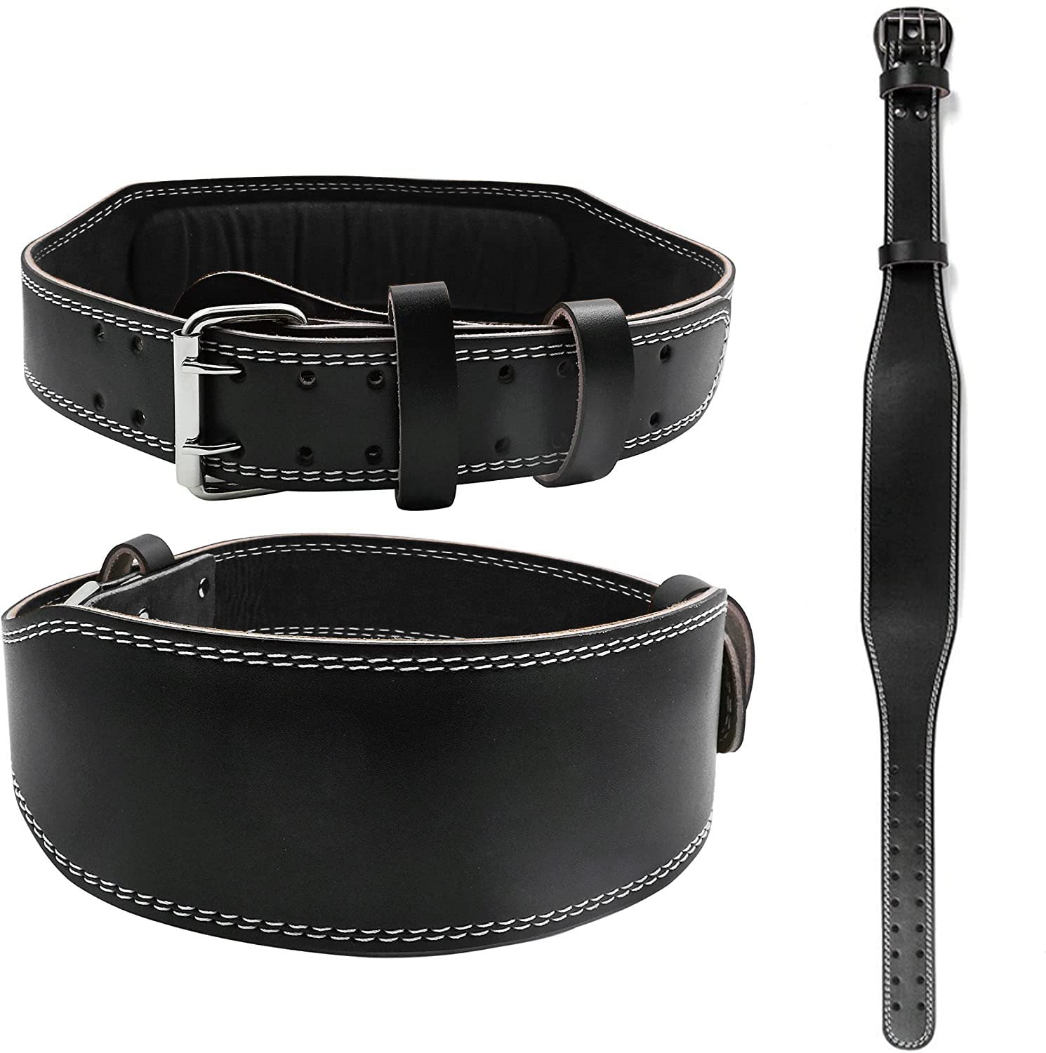 KASTWAVE Weightlifting Belt for Men and Women Durable Comfortable Material and Adjustable Buckle for Gym Fitness, Muscle Building, Squats, Strength Exercise Training 4.5 Inch Width