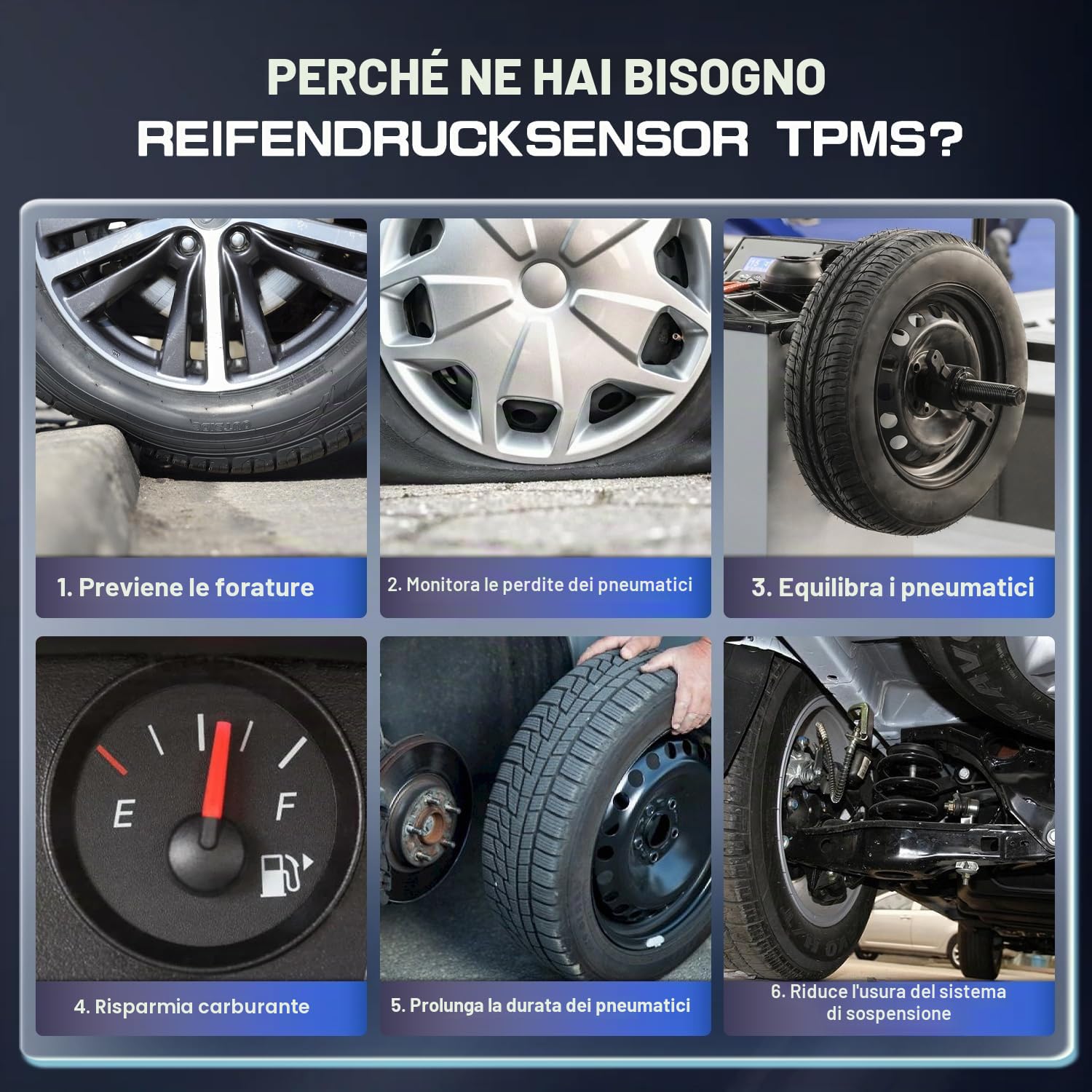 LICHENGTAI 4pcs TPMS sensore pressione pneumatici A0009054104 compatibile con Mercedes Classe A e B Classe E CLA CLS GLA GLB GLE GLS Sprinter RDKS Sensor sistema di controllo pressione pneumatici