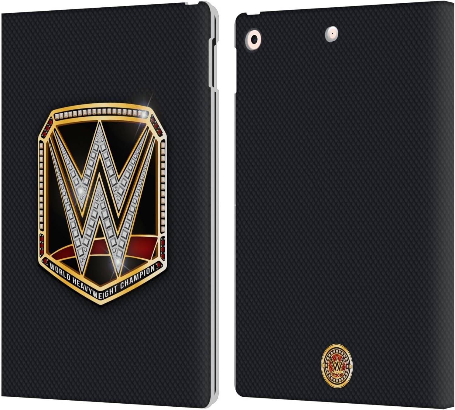 Head Case Designs Officially Licensed WWE World Heavyweight Champion Title Belts Leather Wallet Case Compatible with Apple iPad 10.2 2019/2020/2021