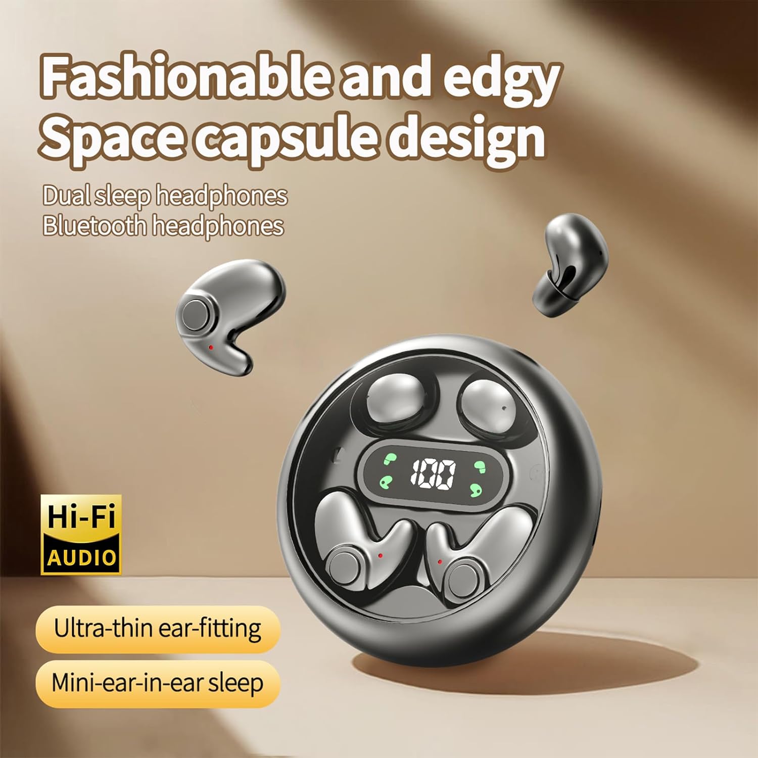 زوجان من سماعات الاذن اللاسلكية، سماعات بلوتوث 5.4 هاي فاي ستي... - view 4