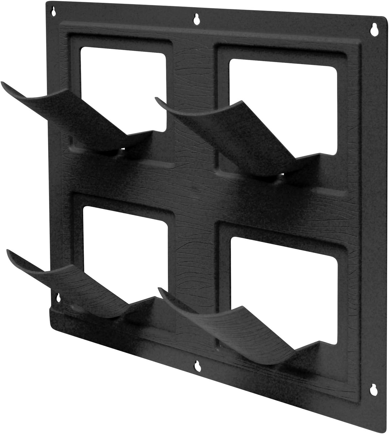Wall Flowers Vertical Gardening System – Create Gardens on Walls – Holds up to 4 Potted Plants – Black