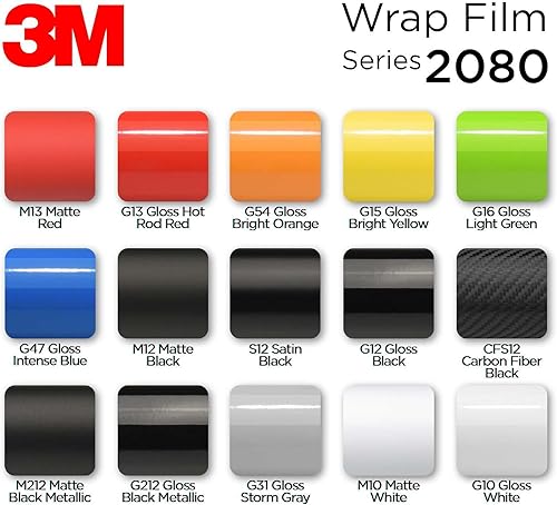 Miniatura 7 de Lámina adhesiva de vinilo 3M 2080 de fibra de carbono, color negro, para automóvil, con tecnología de liberación de aire con kit de herramientas