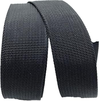 DTKJ 3 inch Black Heavy Polypropylene Polypro Webbing,Heavy-Duty Webbing Strap 75mm Wide,10 Yards/lot