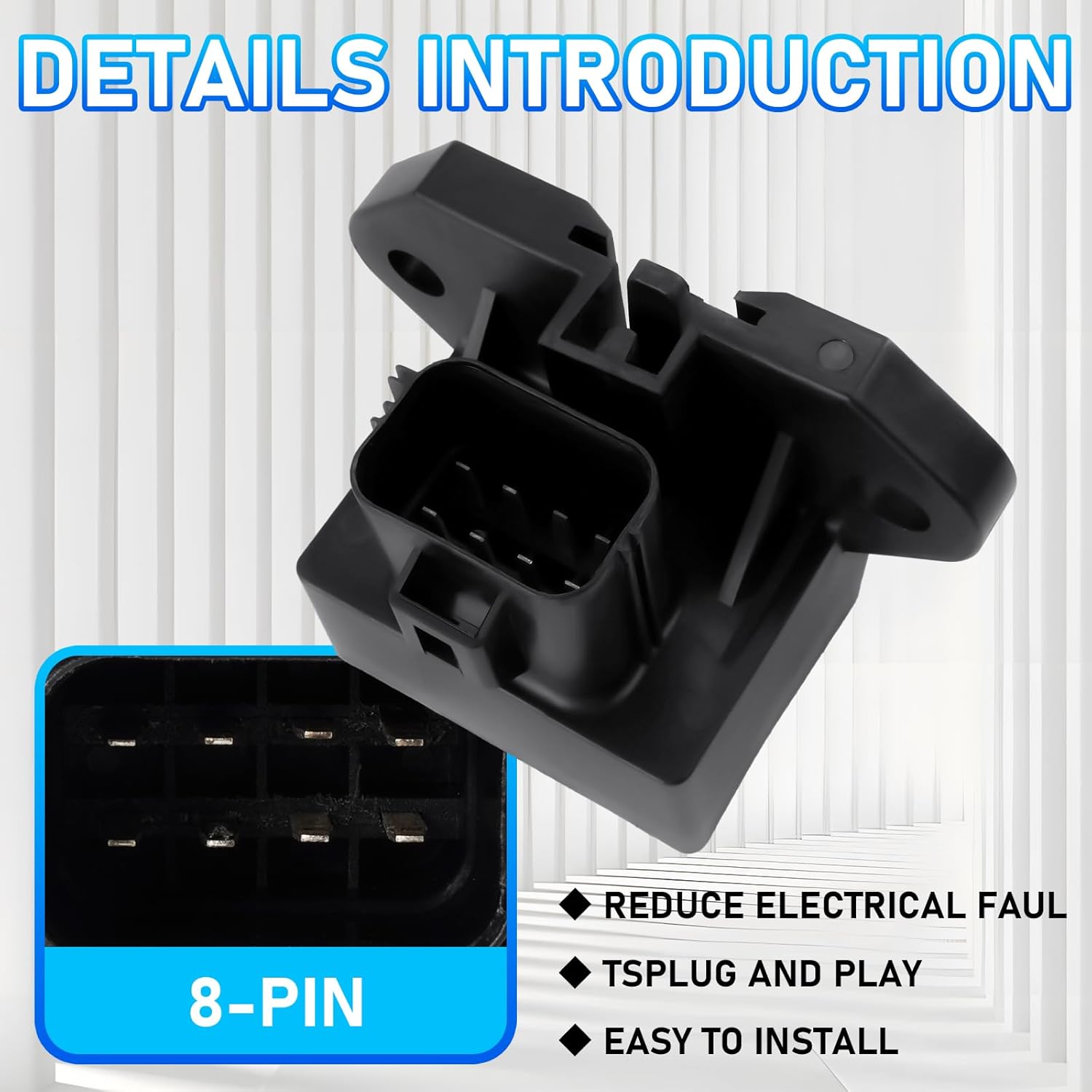 601-225 Fuel Pump Relay Module Compatible with Ford E150 E250 E350 E450 F150 F250 F350 F450 F53 F550 Super Duty Lincoln Mercury Replace AA8Z9345A AA8Z9D370A AA8Z9D370B AA8Z9D370D GA8Z9D370A